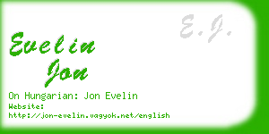 evelin jon business card